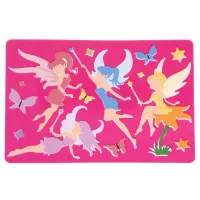 Tekensjabloon 2 stuks Feeën en modepop